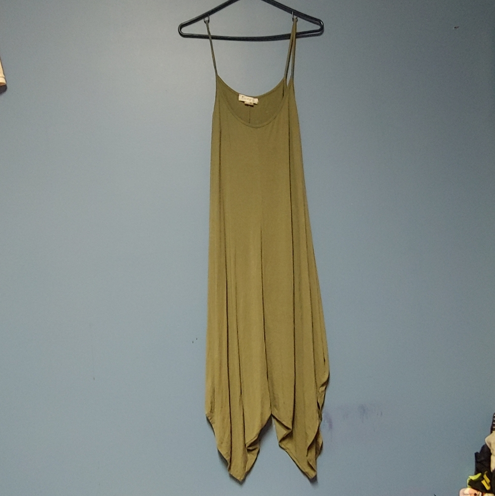 Dark green jumpsuit